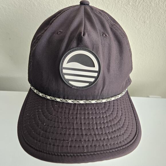 Sunday Golf Crushable‎ Golf Adjustable Black Hat “Fore The Weekend” Rope - Picture 1 of 9
